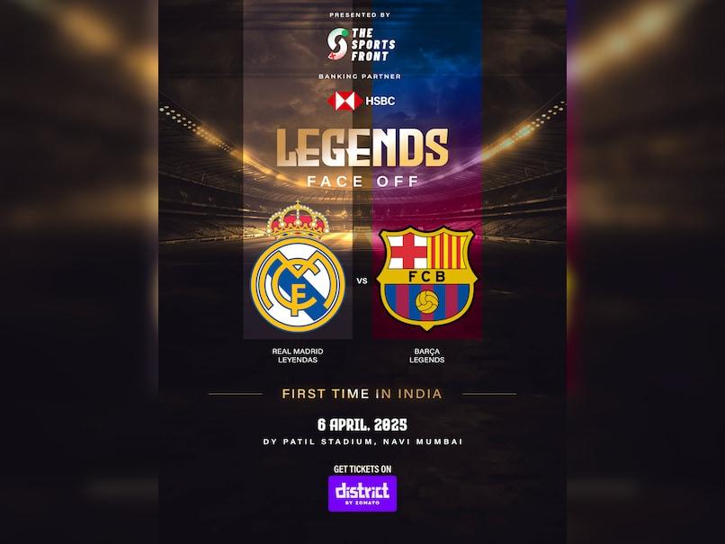 The Epic Rivalry Continues: Real Madrid Legends vs Barcelona Legends in India's Top Football Match